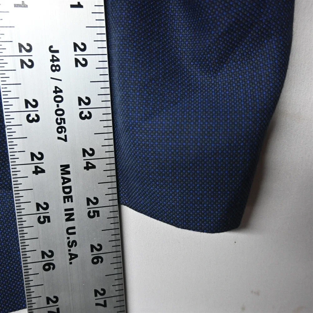 Van Heusen 50R Blue Birdseye Mens‎ Blazer Sport Coat Jacket